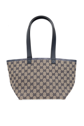 トートバッグ GUCCI FW25 Handbags (715772 AAA0O9746) GUCCI Tote Bag Handbag GG Canvas Leather Red Gray Authentic